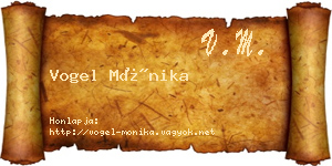 Vogel Mónika névjegykártya