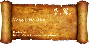 Vogel Mónika névjegykártya